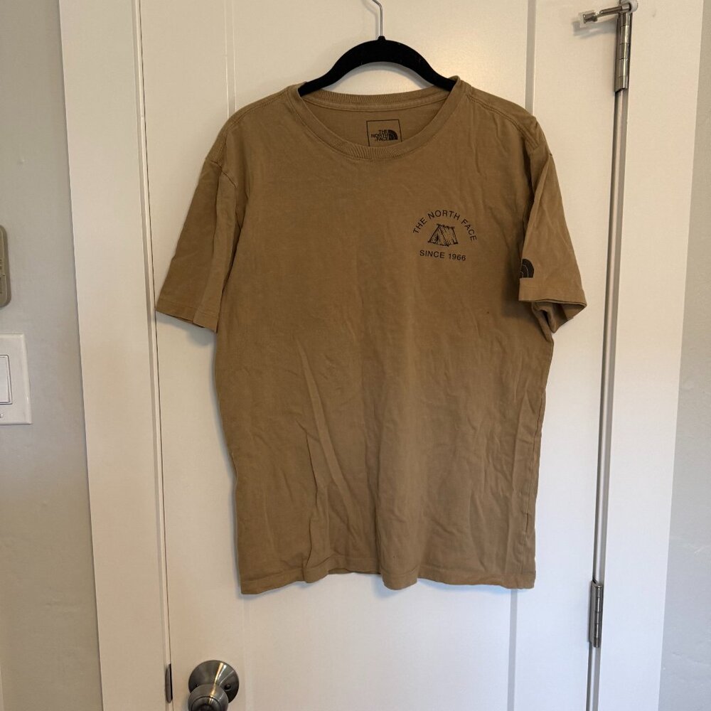 Vintage The North Face Graphic T Shirt Brown Mens Medium Since 1966